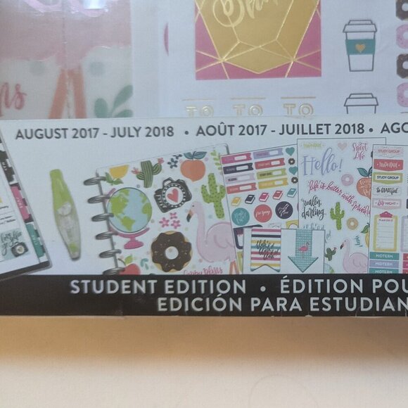 NWT Back School Happy Planner Classic Student Box Kit 2017 Outdated Highlighter - Picture 6 of 9